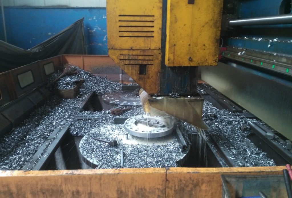 High-speed flange drilling